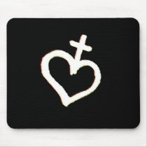 heart veve mousepads
