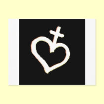 heart veve postcards