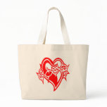 Heart w/ Barb Wire Tattoo Bags