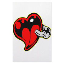 Heart w/ Body Piercing Jewelry stationery