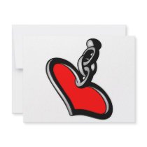 Heart w/ Chain invitations