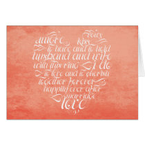 Heart Wedding Congratulations cards