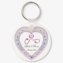 Heart Wedding Favor Keychain