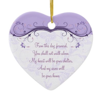 Heart Wedding Love Favor Ornament