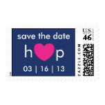 heart wedding postage