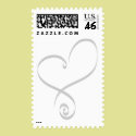 Heart Wedding Postage Stamps
