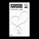 Heart Wedding Postage Stamps