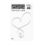 Heart Wedding Postage Stamps