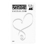 Heart Wedding Postage Stamps