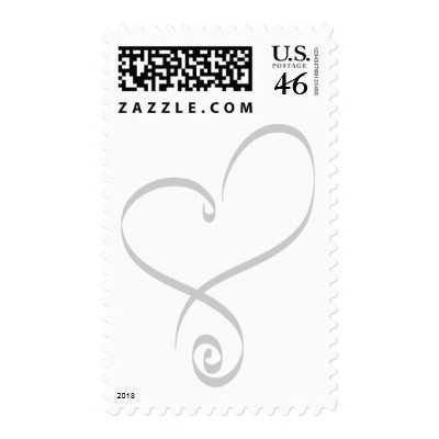 Heart Wedding Postage Stamps
