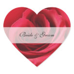 Heart Wedding Sticker -- Rose