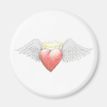 Heart Wing Halo Magnet