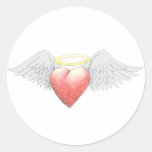 Heart Wing Halo Stickers