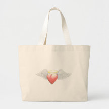 Heart Wing Halo Tote Bag