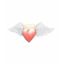 Heart Wing Halo t-shirts