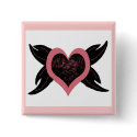 Heart wings button