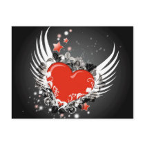 Heart & Wings Design postcards