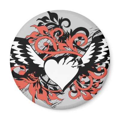 heart&wings refrigerator magnet by VioDeSign