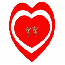 Heart with 2 cupids photo sculpture photo sculptures by design_girl Heart with 2 cupids photo sculpture photo sculptures