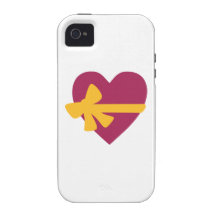 Heart with bow iPhone 4/4S case