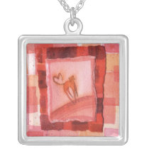 heart with cat necklace necklaces