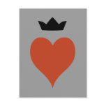 Heart with Crown Postcard