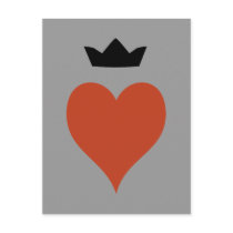 Heart with Crown Postcard