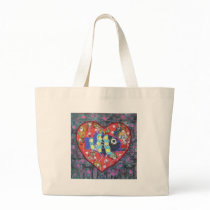 Heart with fish #4 bags by theresemay Heart with fish #4 bags