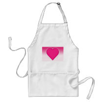 Heart With Gradient Background: Apron