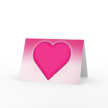 Heart With Gradient Background: Greeting Card