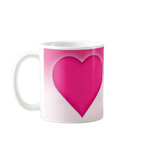 Heart With Gradient Background: Coffee Mug