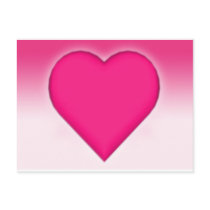 Heart With Gradient Background: Postcards