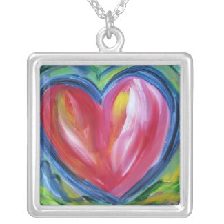 Heart with Hope Necklace Silver Pendant Jewelry