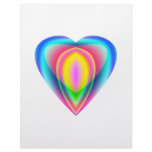Heart with Inviting Colors Personalized Letterhead