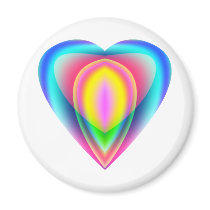 Heart with Inviting Colors magnets