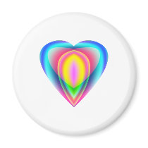 Heart with Inviting Colors magnets