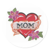 heart-with-mom-tattoohdmc6 round stickers