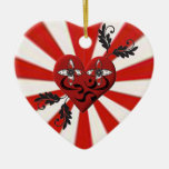 Heart with Om Sign - Yoga Ornaments