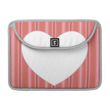 Heart with Stripes MacBook Pro Sleeve