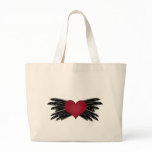 heart with "wings" bags