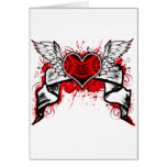 Heart with Wings Greeting Card