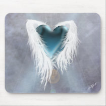 Heart With Wings Mousepad