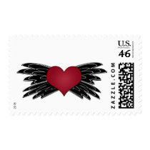 heart with "wings" postage by Ceyzpurplestang heart with "wings" postage