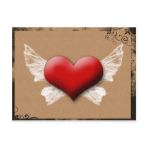 Heart with Wings postcards
