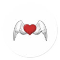 Heart with Wings stickers by original_designs Heart with Wings stickers
