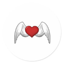Heart with Wings stickers by original_designs Heart with Wings stickers