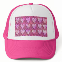 Heart Wrapping Paper Mesh Hats