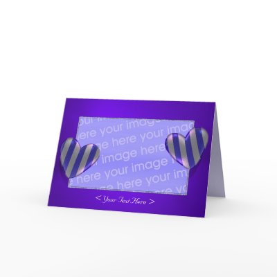 Heart Wraps 3 (photo frame) Card