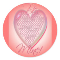 HEART XXX & OOO BE MINE by SHARON SHARPE stickers