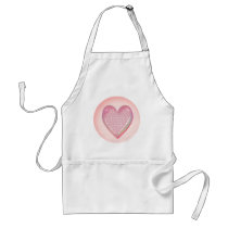 HEART XXX & OOO by SHARON SHARPE aprons